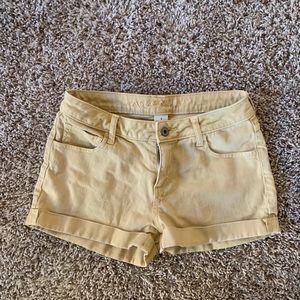 Yellow shorts